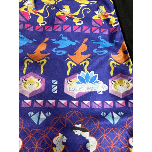 Lotus Disney Aladdin Capri Leggings Women’s Plus 16/18 Genie Abu Raja Print - Picture 5 of 7
